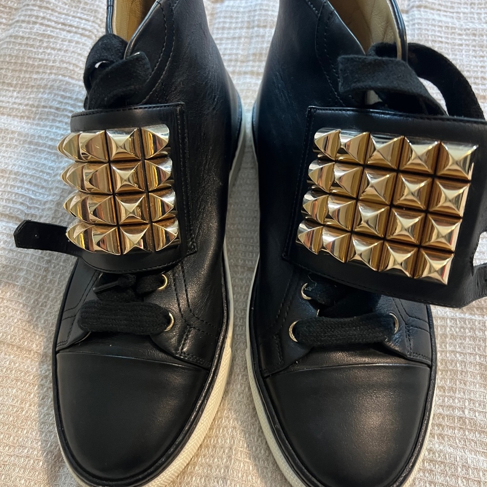 Hermes studded sneakers